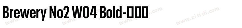 Brewery No2 W04 Bold字体转换
